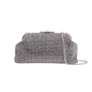 Reiss Metallic Clutch with Chain